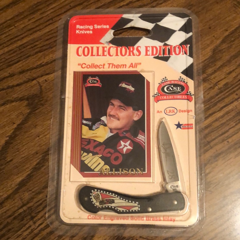 Case Vintage Davy Allison Collectors edition, knife and card